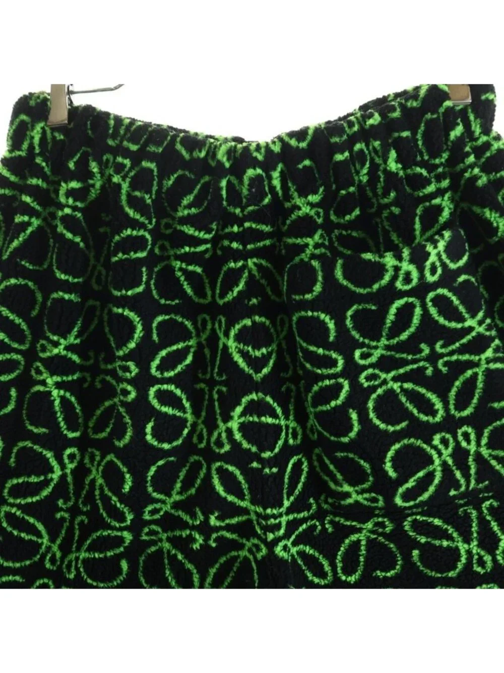 Loewe Jacquard Bermuda Shorts Anagram Black Green
